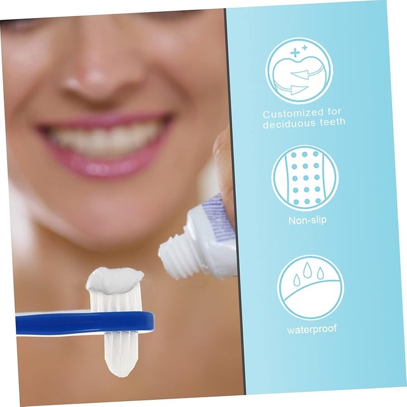 2Pcs Double Head Denture Cleaning Brush For Adults Fresh Breath White - Image 4