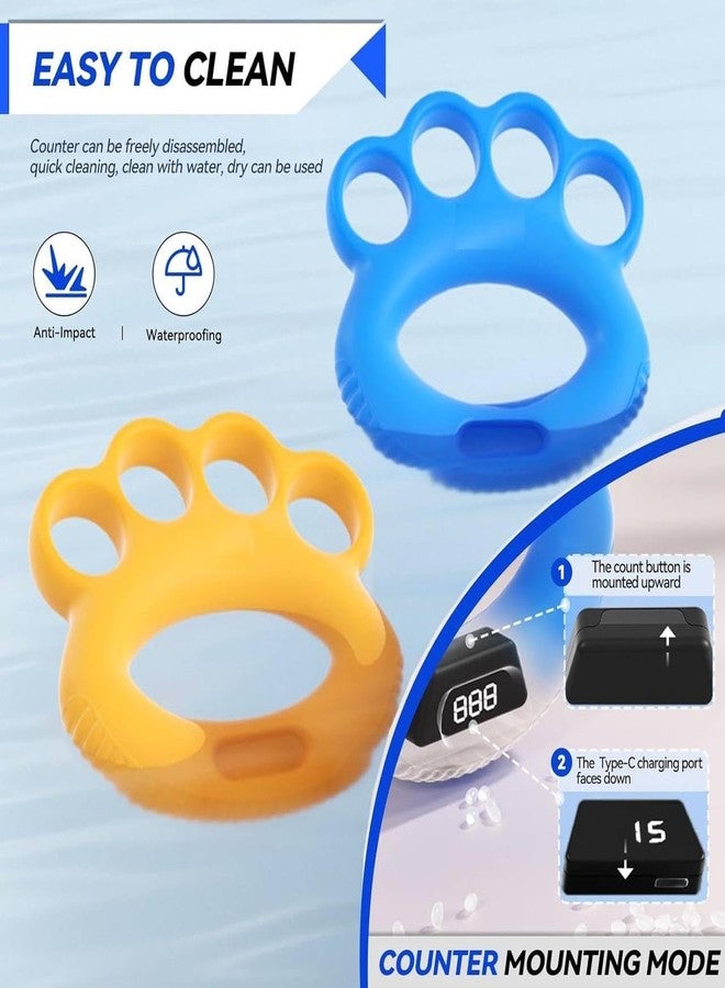 PRETOX Hand Grip Strengthening With Counter Adjustable Finger and Hand Exerciser Palm Gripper Hand for Carpal Tunnel Silicone Stress Relief Balls Physical Trainers For Arthritis,Sports Training - Image 2