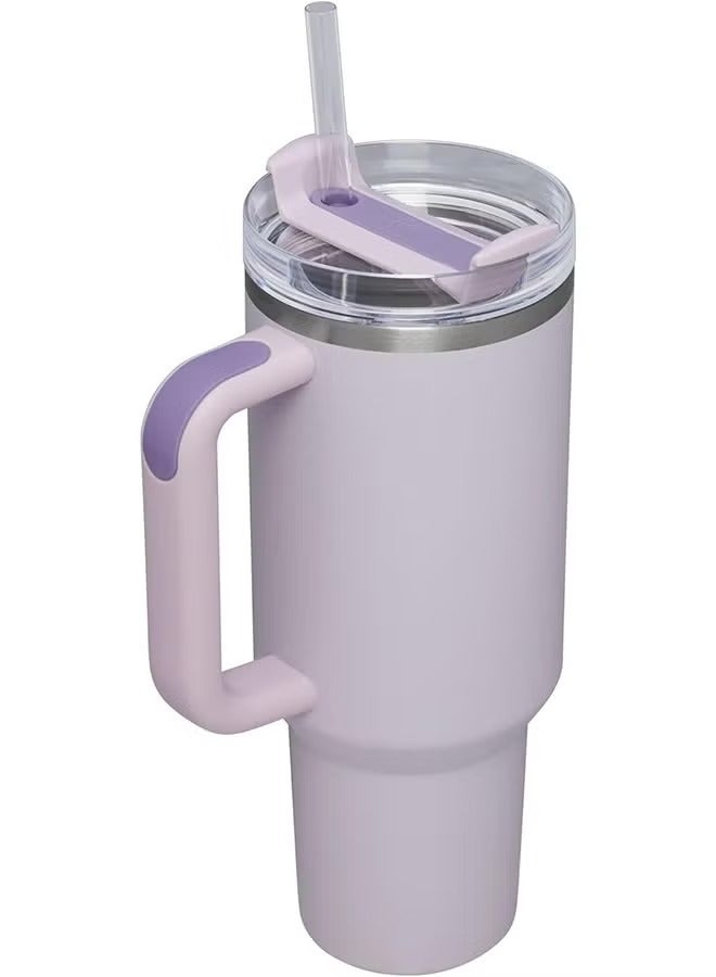 كوب Quencher H2.0 FlowState من الفولاذ المقاوم للصدأ معزول بالفراغ مع غطاء وقش للمياه والشاي المثلج أو القهوة والعصائر وأكثر من ذلك، 40 أونصة - Image 3