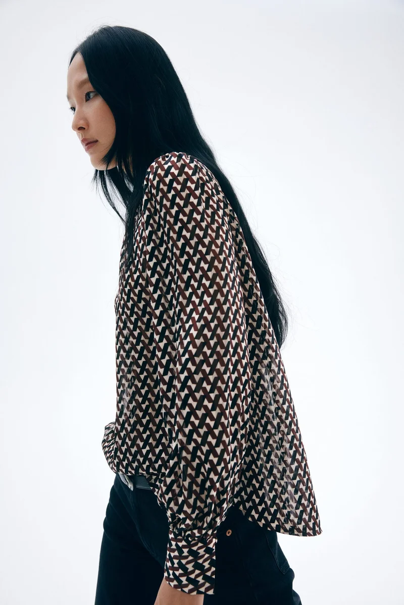 H&M Stand-collar blouse