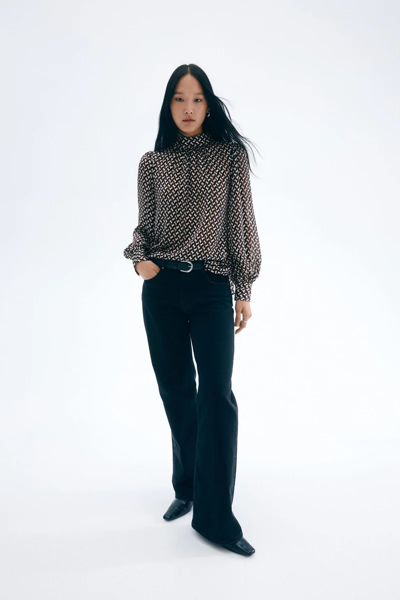 H&M Stand-collar blouse