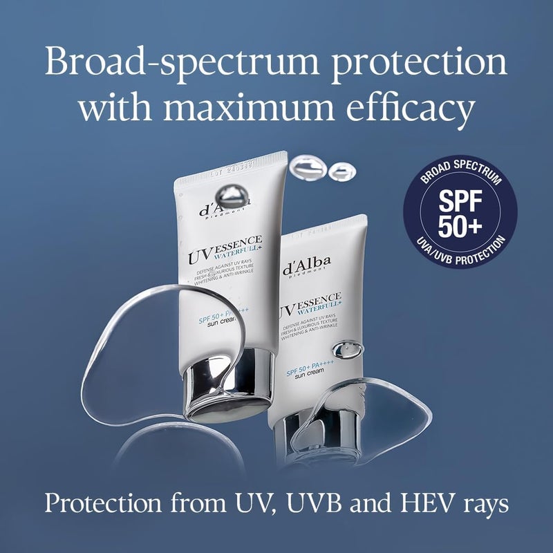 d'Alba Waterfull Essence Sun Cream SPF 50+ 50ml - Image 3