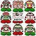 CUUSNNY 9 Pcs Ugly Sweater Party Decorations Honeycomb CenterpieceChristmas Office Party Table Decorations for Ugly Sweater Contest Supplies - Image 2