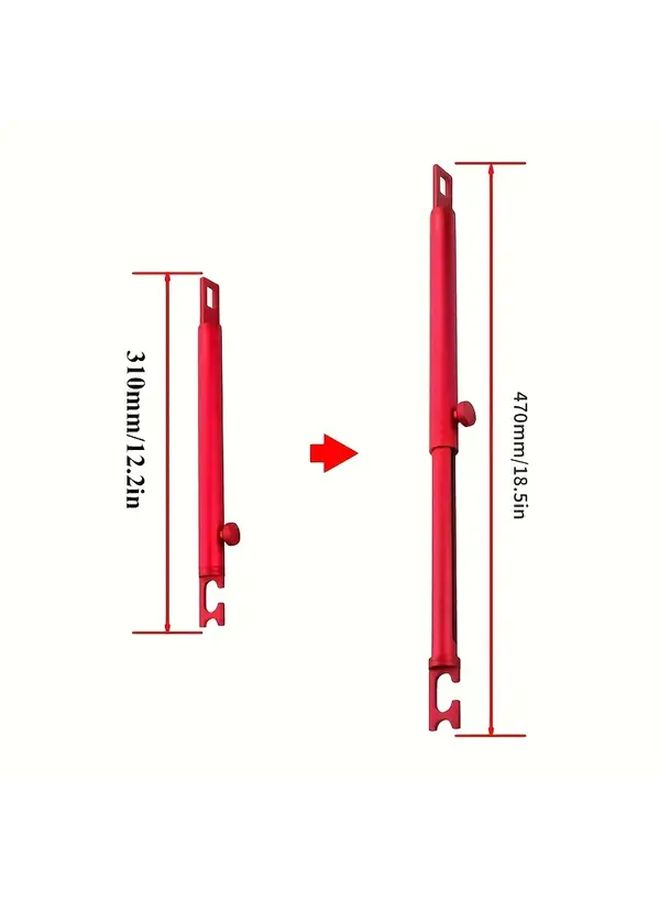 Red Retractable Aluminum Support Rod Adjustable Car Polishing Tool 12 4 To 18 5 Inch - Image 2
