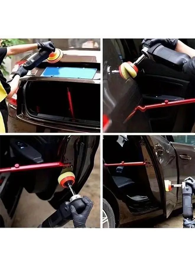 Red Retractable Aluminum Support Rod Adjustable Car Polishing Tool 12 4 To 18 5 Inch - Image 3