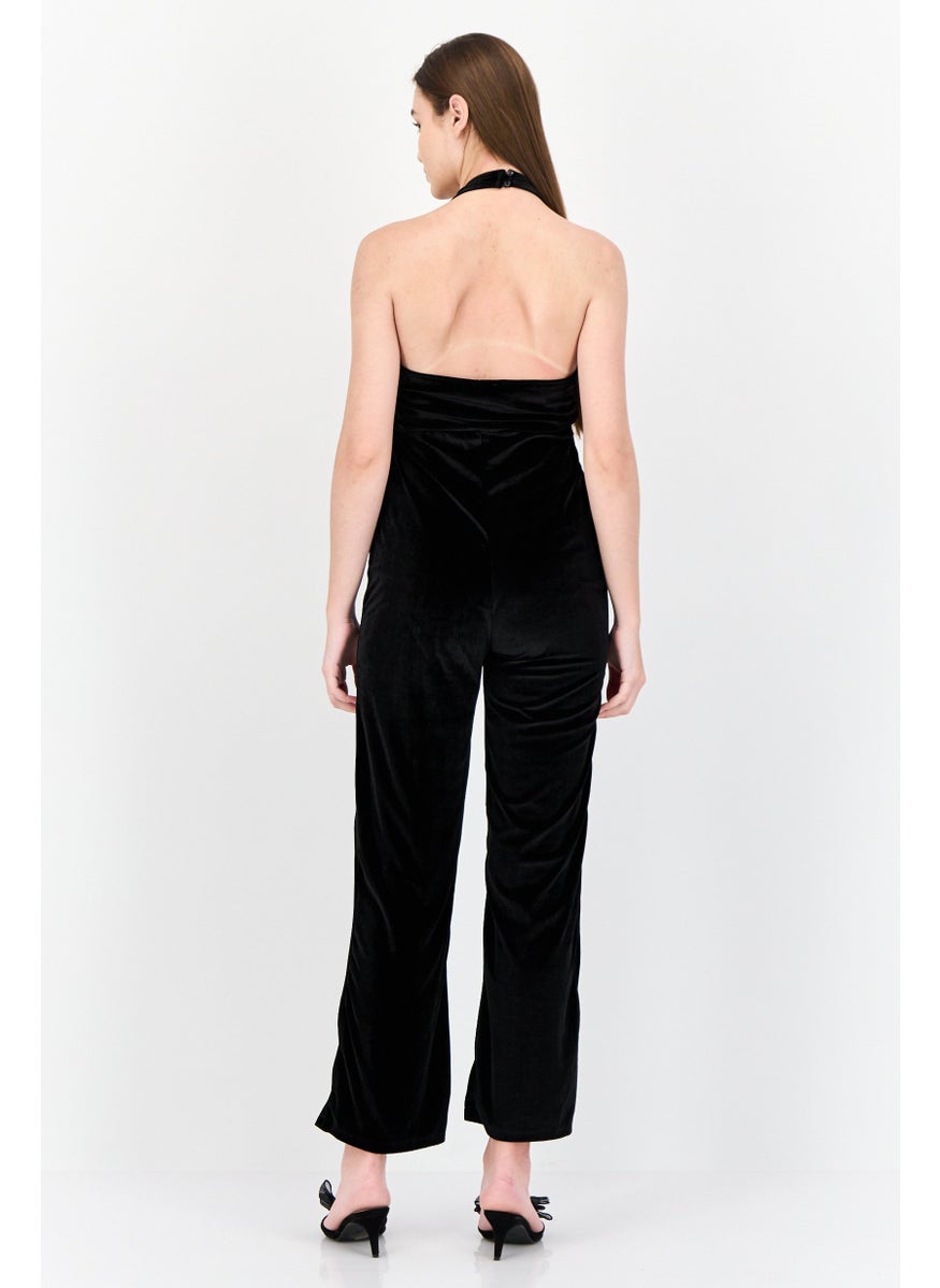 Don't Call Me Jennyfer Women Sleeveless Solid Jumpsuit, Black  - Image 4