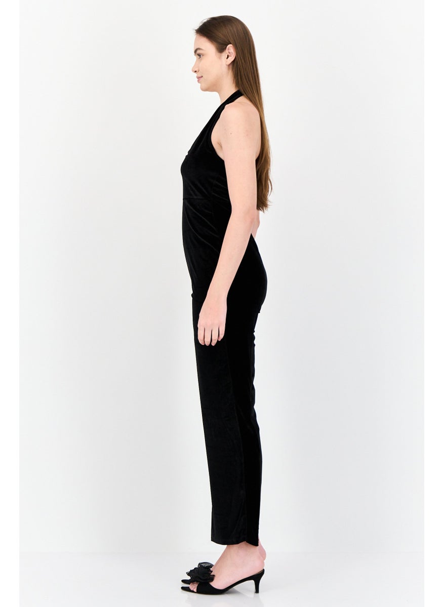 Don't Call Me Jennyfer Women Sleeveless Solid Jumpsuit, Black  - Image 3