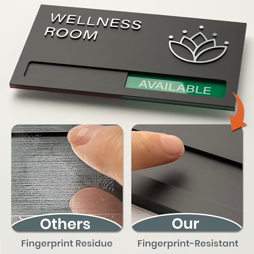 EliteSign Conference Room Sign - In A Meeting Sign for Office Door, Do Not Disturb, In Use/Available Slider Indicator for Office Tell Whether Meeting Room is In Session - Image 4