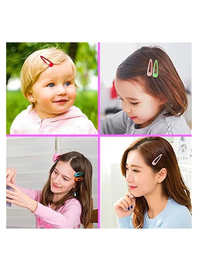 MARGOUN 20Pcs Snap Hair Clip Metal Non Slip Multicolor Hair Barrette Girls Women Hair Accessories - Image 2