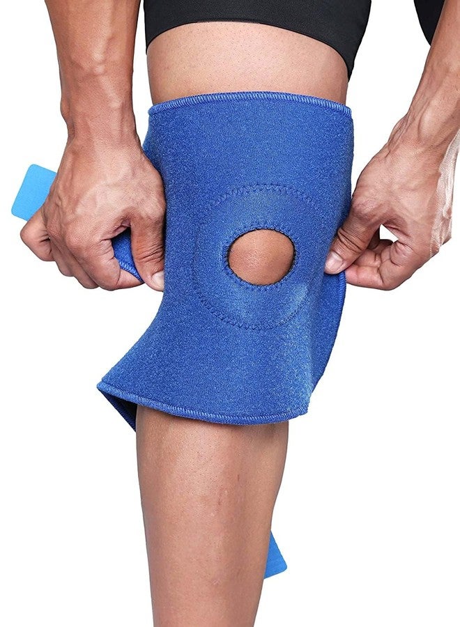 Ezyfit Open-Patella Knee Support for Arthritis, Joint Pain Relief with Adjustable Strap & Breathable Neoprene Material (Free Size) (Pack of 2) - Image 4