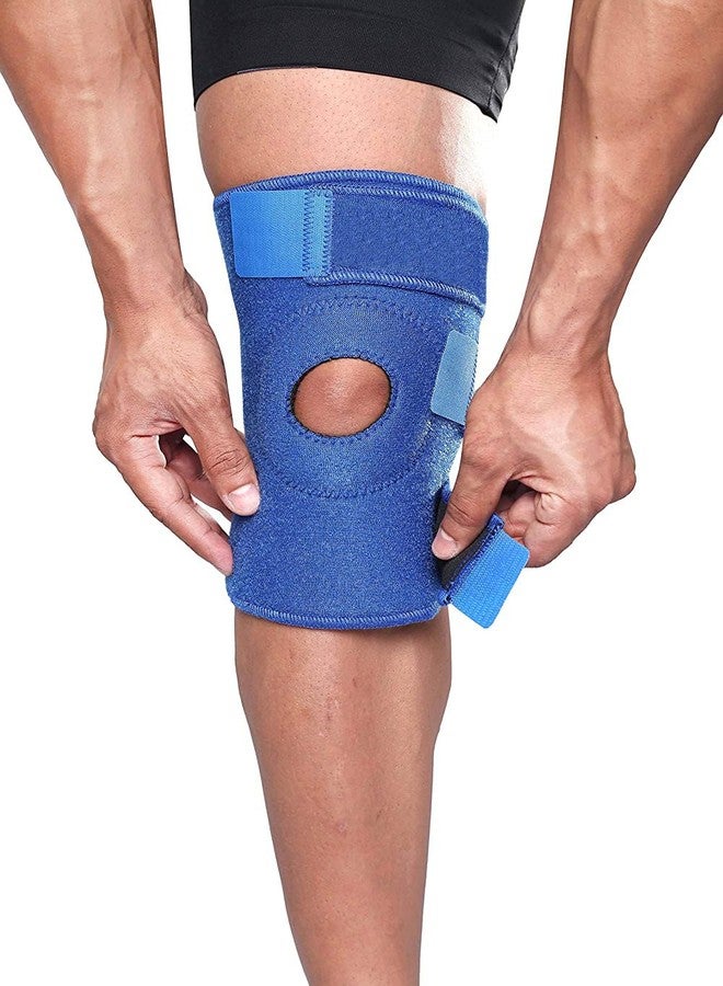 Ezyfit Open-Patella Knee Support for Arthritis, Joint Pain Relief with Adjustable Strap & Breathable Neoprene Material (Free Size) (Pack of 2) - Image 5