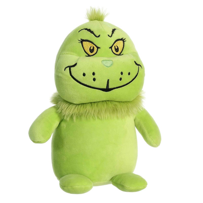 AuroraÂ® Whimsical Dr. Seussâ„¢ Squishy Grinch Stuffed Animal - Officially Licensed Plush for Imaginative Play - Perfect for Kids and Adults - Green 9.5 Inches - Image 2