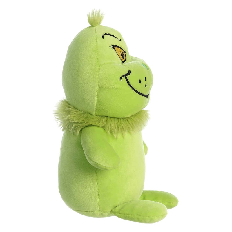 AuroraÂ® Whimsical Dr. Seussâ„¢ Squishy Grinch Stuffed Animal - Officially Licensed Plush for Imaginative Play - Perfect for Kids and Adults - Green 9.5 Inches - Image 3