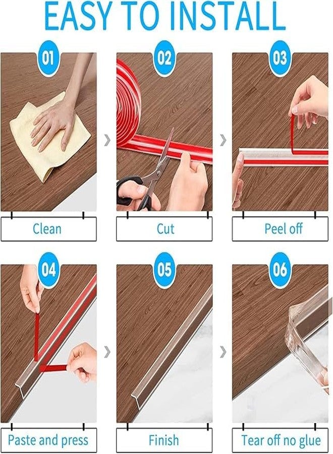 Clovis Corner Protectors Baby Proofing with Corners,Corner Protector,Furniture Corner Guard & Edge Safety Bumpers, Soft Edge Protectors with Upgraded Pre-Taped Strong Adhesive (20 * 20 mm x 1 Miter) - Image 5