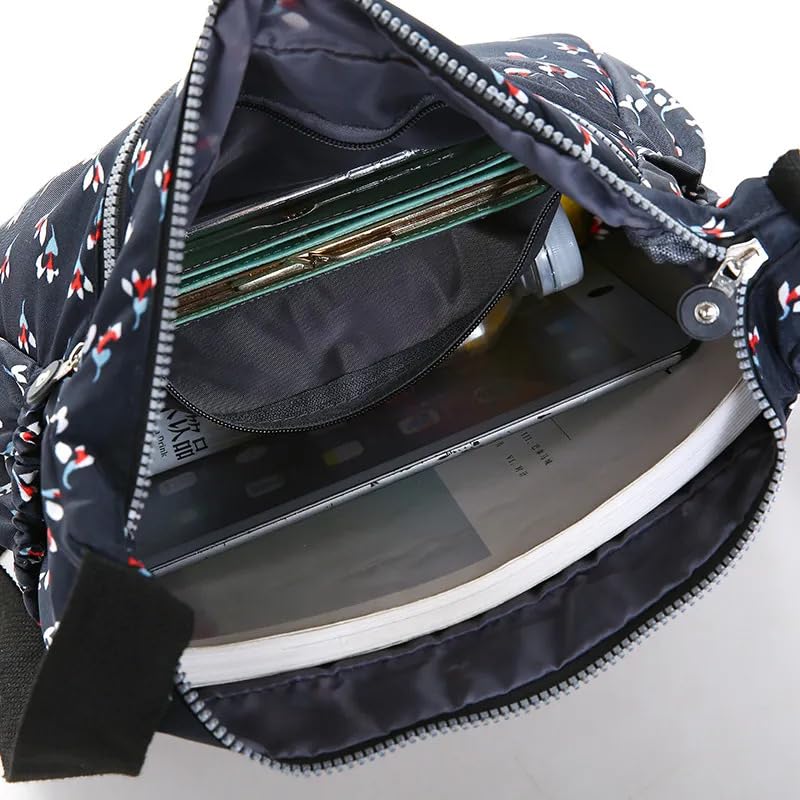 ketmart Crossbody Bags Waterproof for Women Handbags Shoulder Bag with Adjustable Strap Women's Crossbody Purses polyester Fabric (Color_Black) - Image 5
