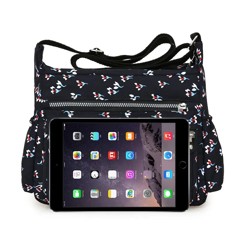 ketmart Crossbody Bags Waterproof for Women Handbags Shoulder Bag with Adjustable Strap Women's Crossbody Purses polyester Fabric (Color_Black) - Image 4