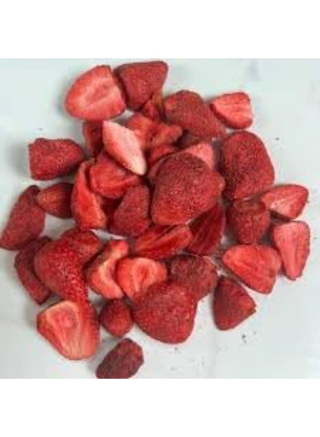 فراولة مجففة بالتجميد – 100% فاكهة طبيعية، بدون سكر مضاف، نباتي وخالٍ من الغلوتين، 50 جم | سناك مقرمش وصحي - Image 2