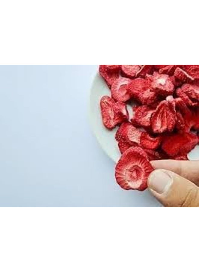 فراولة مجففة بالتجميد – 100% فاكهة طبيعية، بدون سكر مضاف، نباتي وخالٍ من الغلوتين، 50 جم | سناك مقرمش وصحي - Image 4