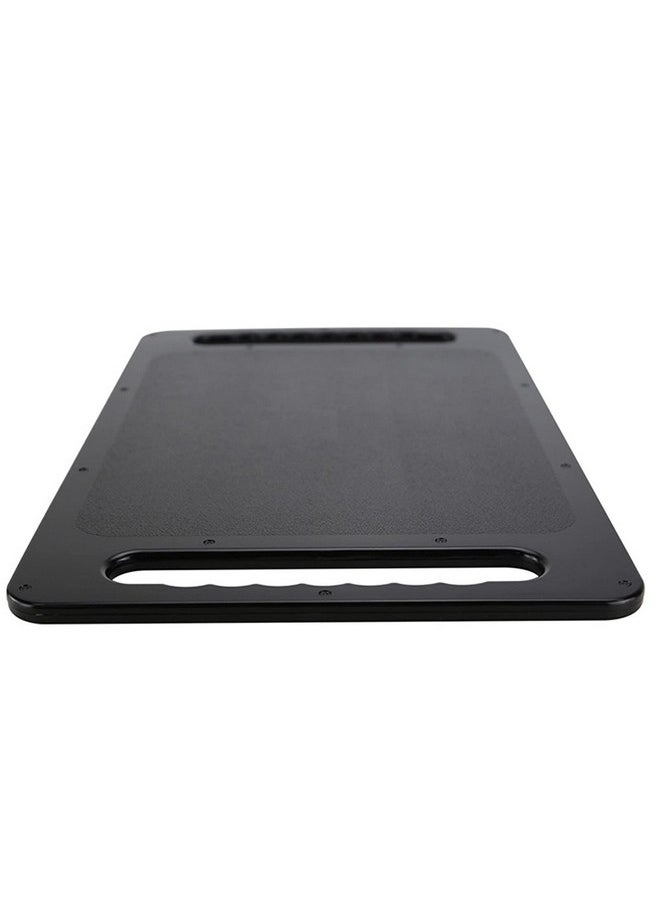 Nerien Hand Makeup Mirror Black Rectangular Double Handles Salon Mirror Unbreakable Large Handheld Barber Mirror Hairstylist Accessories  - Image 5