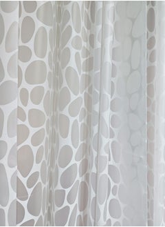 GUSGU Long Shower Curtain Liner, Heavy Duty PEVA Thick Clear Plastic Shower Curtain with Rust-Proof Metal Grommets, Waterproof Shower Liner for Bathroom, Pebble Pattern, 180X200cm  - Image 5