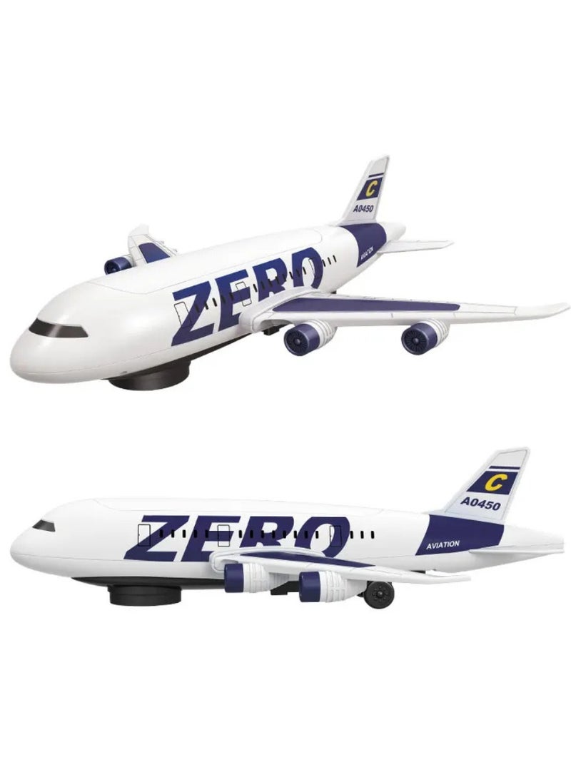 Zero Electric Aircraft Toy with Light & Music – Colorful LED Flashing Musical Plane for Kids  - Image 1