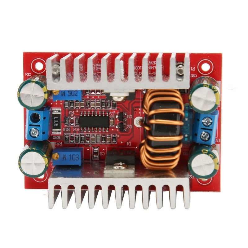 DC Boost Converter 8.5V-50V Input 10-60V Output 96% High Efficiency Voltage Booster - Dual Heat Sinks Adjustable Constant Current Module for DIY Electronics Solar Industrial Equipment - Image 2
