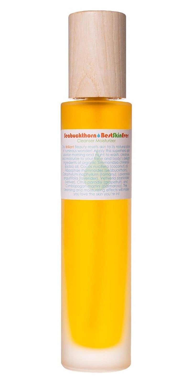 Living Libations - Organic Best Skin Ever All-In-One Facial Cleanser, Exfoliator + Moisturizer | Natural, Wildcrafted, Vegan Clean Beauty (Seabuckthorn, 3.38 oz | 100 ml) - Image 1