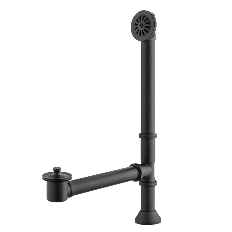 Artiwell Vintage Claw Foot Tub Drain Kit with Lift and Turn Bath Drain Stopper 112 Brass Tubular Leg Tub Bathtub Waste and Overflow Drain Assembly with Drain Plug and Bathtub Overflow Cover
