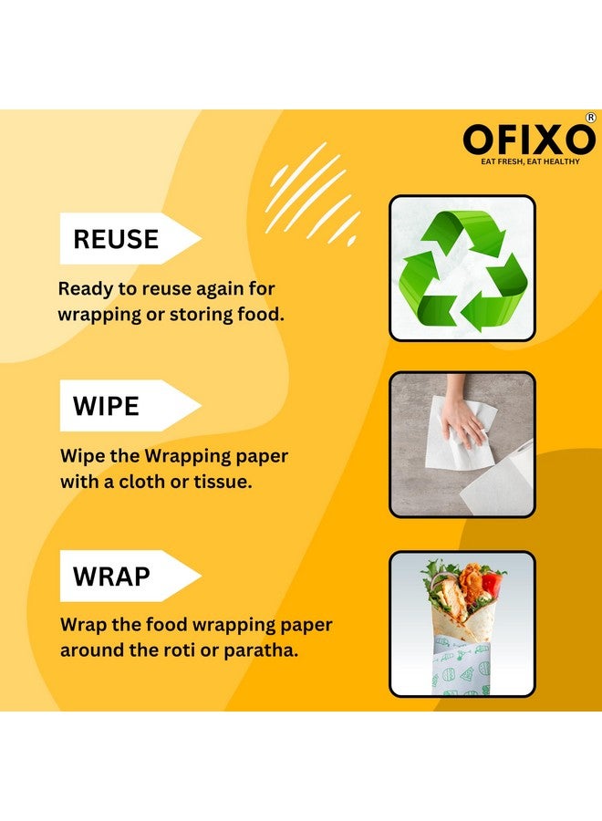 OFIXO Food WRAP Multipurpose Food Wrapping Paper | 20 Meter | Perfect Premium Food Wrapping Paper for Cooking, Baking, Packing and Serving Foods (Pack of 2) - Image 4