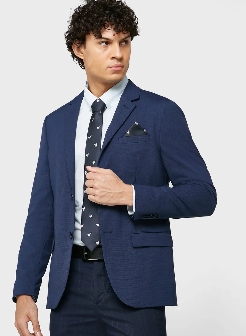 Robert Wood Tie & Pocket Square In Gift Box
