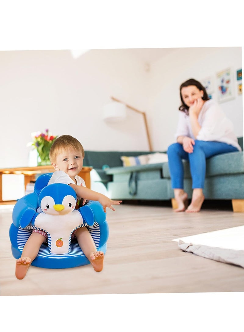 Bebiland Baby Support Seat Sofa Chair, Baby Sitting Support Pillow Baby Sofa Sitting Chair Cushion Baby Floor Support Seat Learning Sitting Chair Protector for Infants Toddler (Penguin) - Image 4