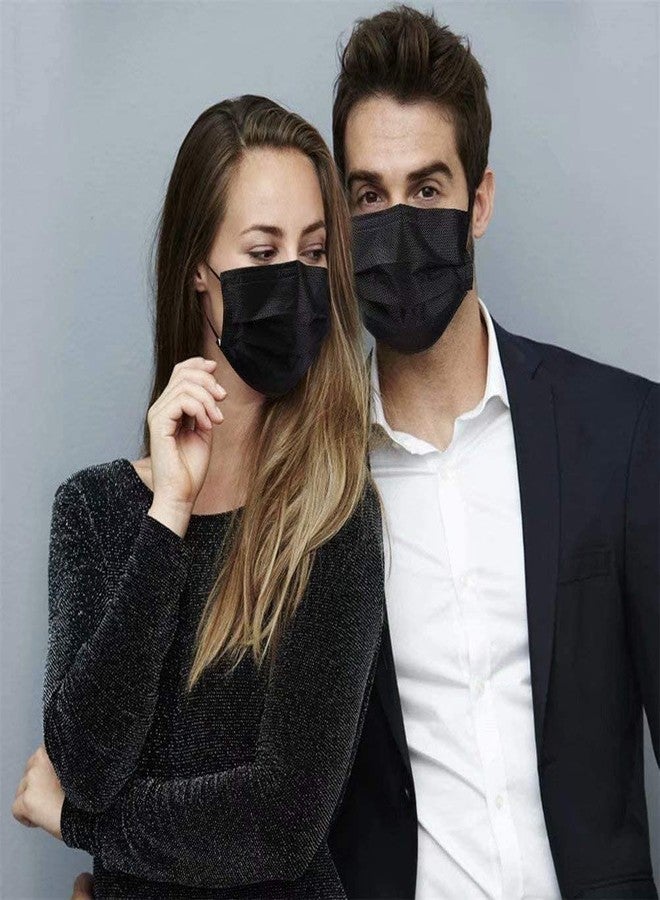 GreatDio India Disposable 3 Layer Surgical Face Mask | Non Woven Surgical Mask | Use and Throw Mask without Valve | Certified By SITRA CE ISO WHO FDA - 100 Pieces (Black) - Image 5