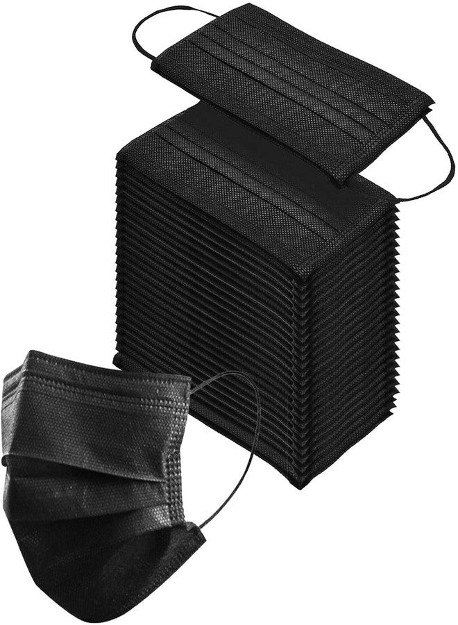 GreatDio India Disposable 3 Layer Surgical Face Mask | Non Woven Surgical Mask | Use and Throw Mask without Valve | Certified By SITRA CE ISO WHO FDA - 100 Pieces (Black) - Image 1