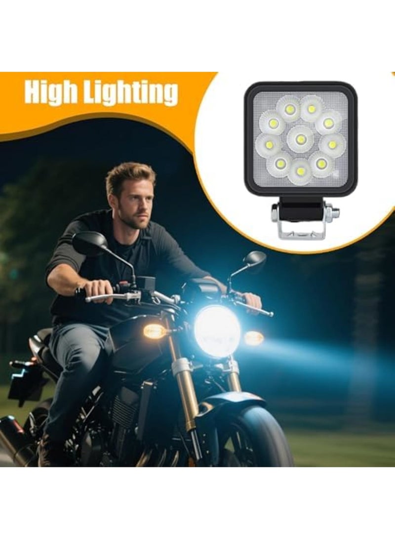SYOSI LED Work Lights for Truck, Exterior Flood Spotlight Bar, Super Bright Fog Lighting Accessories for Driving Fog,Work Boat Lamp, Truck Flood,Beam LED Bars Pickup Tractor SUV (Black) - Image 3