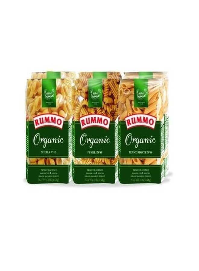 Rummo Organic Short Range Pasta, 1 Pound (Pack of 6)