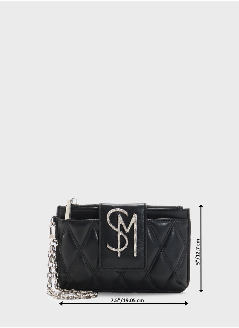 STEVE MADDEN Bchev2 Logo Quilted Wallet  - Image 5