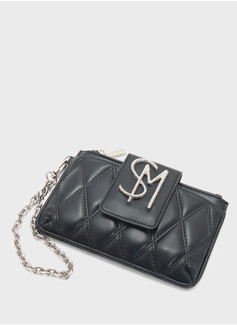 STEVE MADDEN Bchev2 Logo Quilted Wallet  - Image 3