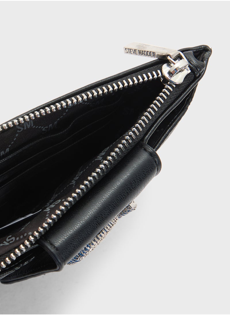 STEVE MADDEN Bchev2 Logo Quilted Wallet  - Image 4