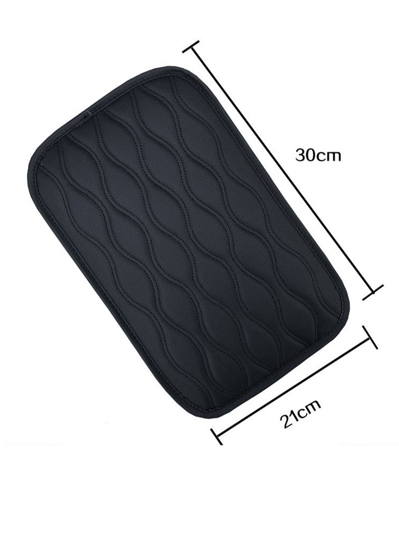 general Auto Center Console Cover Pad Universal Fit for SUV/Truck/Car, Waterproof Car Armrest Seat Box Cover, Leather Auto Armrest Cover - Image 2