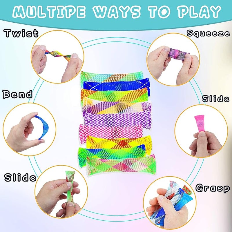 RosyLife Fidget Toy(Package of 10, 10 Colors) Stress Relieve Toy, Focus Enhance, Relieves Stress and Increase Focus for Adults and Children, has Helped with ADHD ADD OCD Autism - Image 5