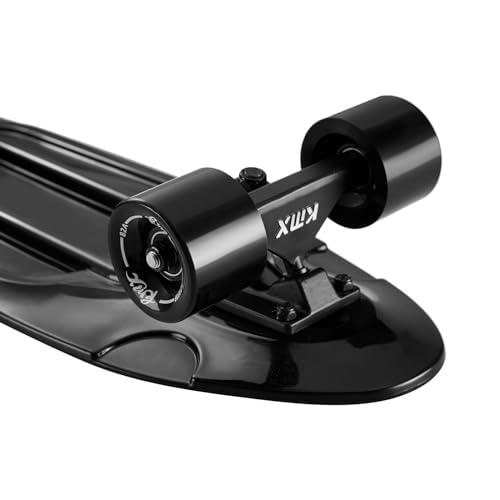 KMX Skateboard 27 Inch, Classic Cruiser Skateboard for Beginners and Advanced, Mini Cruiser Board for Boys, Girls, Kids, Students, Adults, Teens Penny Board(27 Black) - Image 2