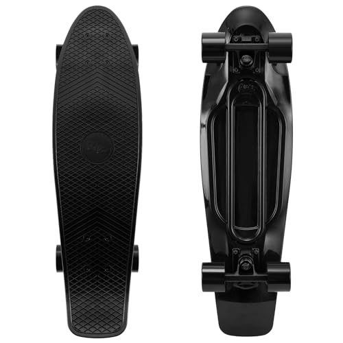 KMX Skateboard 27 Inch, Classic Cruiser Skateboard for Beginners and Advanced, Mini Cruiser Board for Boys, Girls, Kids, Students, Adults, Teens Penny Board(27 Black) - Image 1