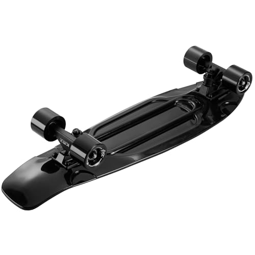KMX Skateboard 27 Inch, Classic Cruiser Skateboard for Beginners and Advanced, Mini Cruiser Board for Boys, Girls, Kids, Students, Adults, Teens Penny Board(27 Black) - Image 5