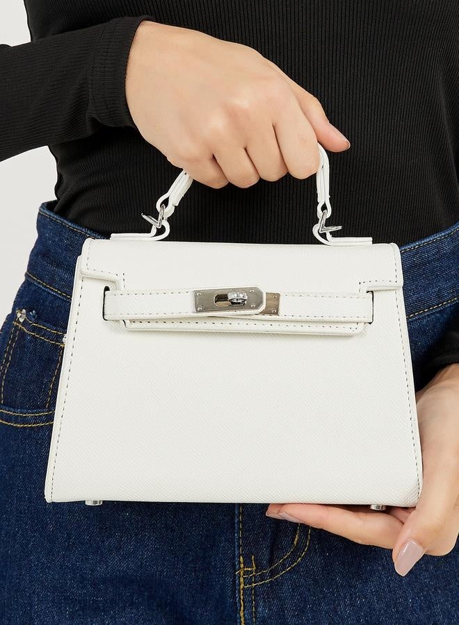 ستايلي حقيبة يد بقفل ملتوي وحزام قابل للفصل - Image 2