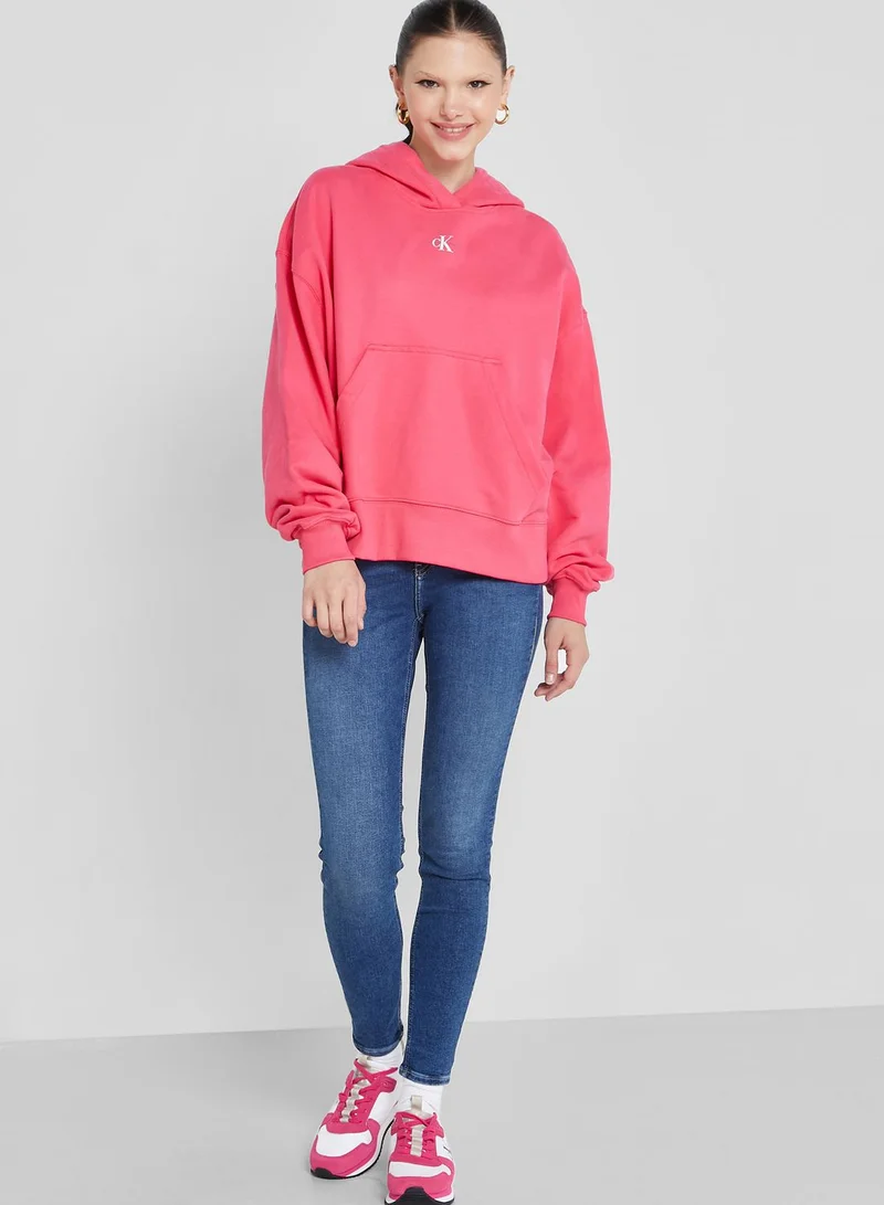 Calvin Klein Jeans Logo Detail Hoodie
