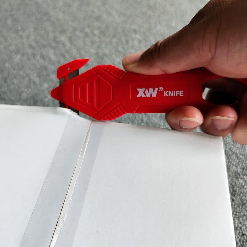 XW Safety Box Cutter, Carton and Package Opener of Assorted Colors, 6-Pack - Image 2
