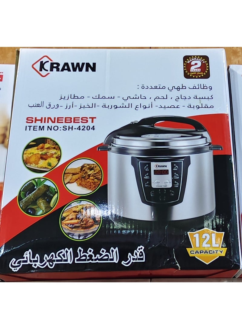 كراون قدر ضغط كهربائي 12 لتر
