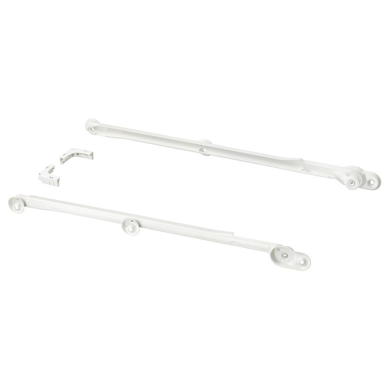 Pull-Out Rails for Baskets, White, 58 cm (2-pack)