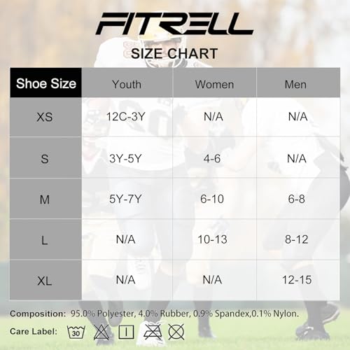 FITRELL 2 Pack Baseball Soccer Softball Socks for Kids Youth Men & Women Over-the-Calf Knee High Football Socks, nfl, Hot Pink, Small - Image 3