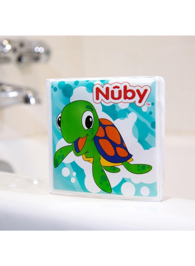 Nuby Bath Book, Soft Waterproof Baby Bath Toy Book for Early Learning, Sensory Exploration, Story Time and Bath Time Entertainment, Assorted - Image 2